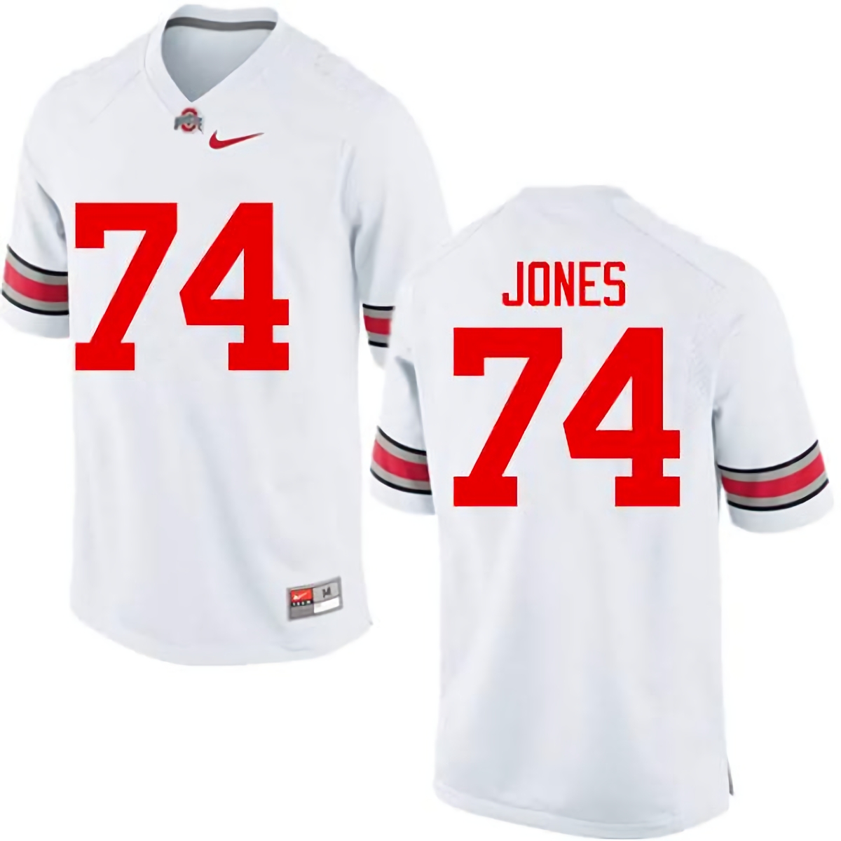 Jamarco Jones Ohio State Buckeyes Men's NCAA #74 Nike White College Stitched Football Jersey NSS6756KQ